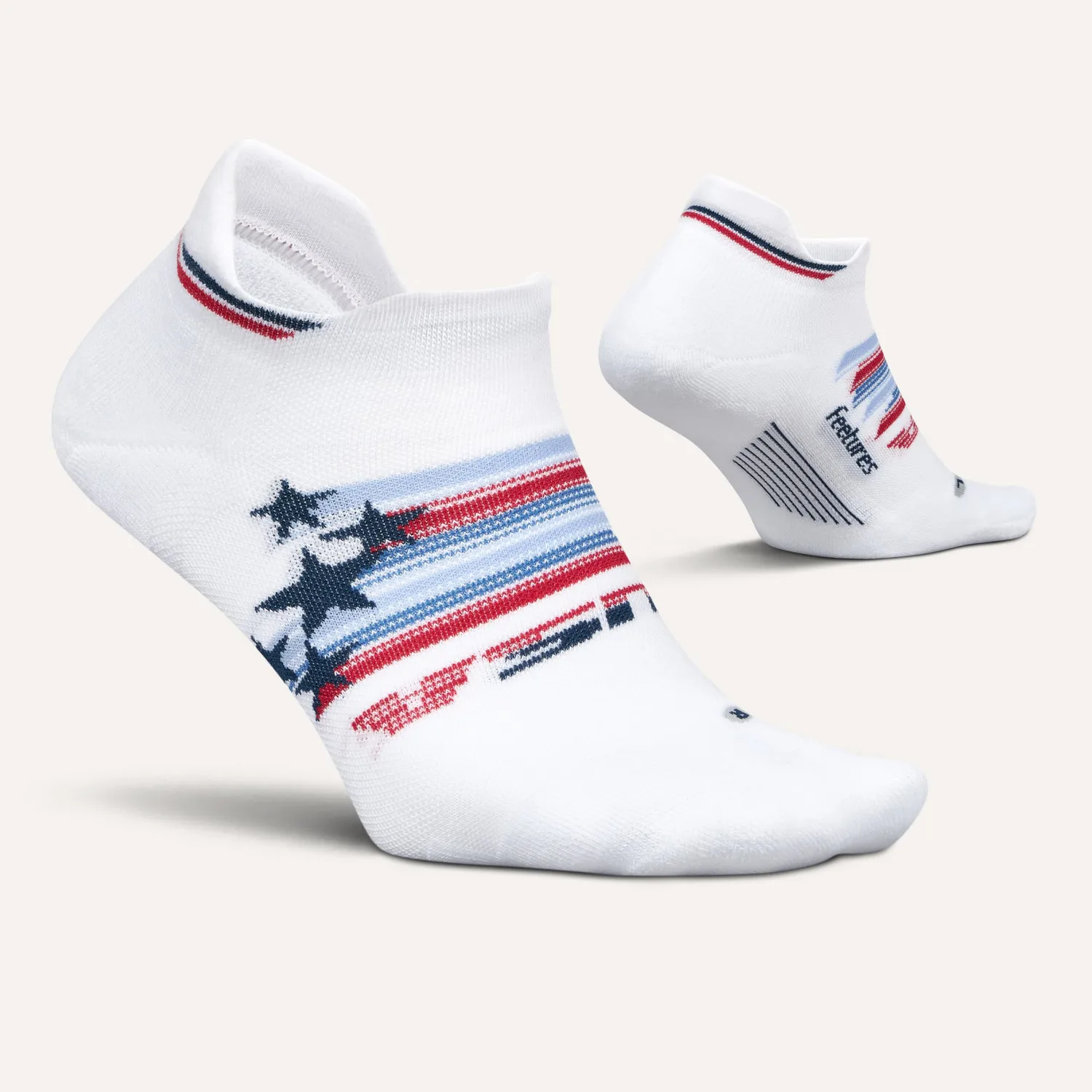 Feetures Elite Max Cushion Tab Spangled løpesokk