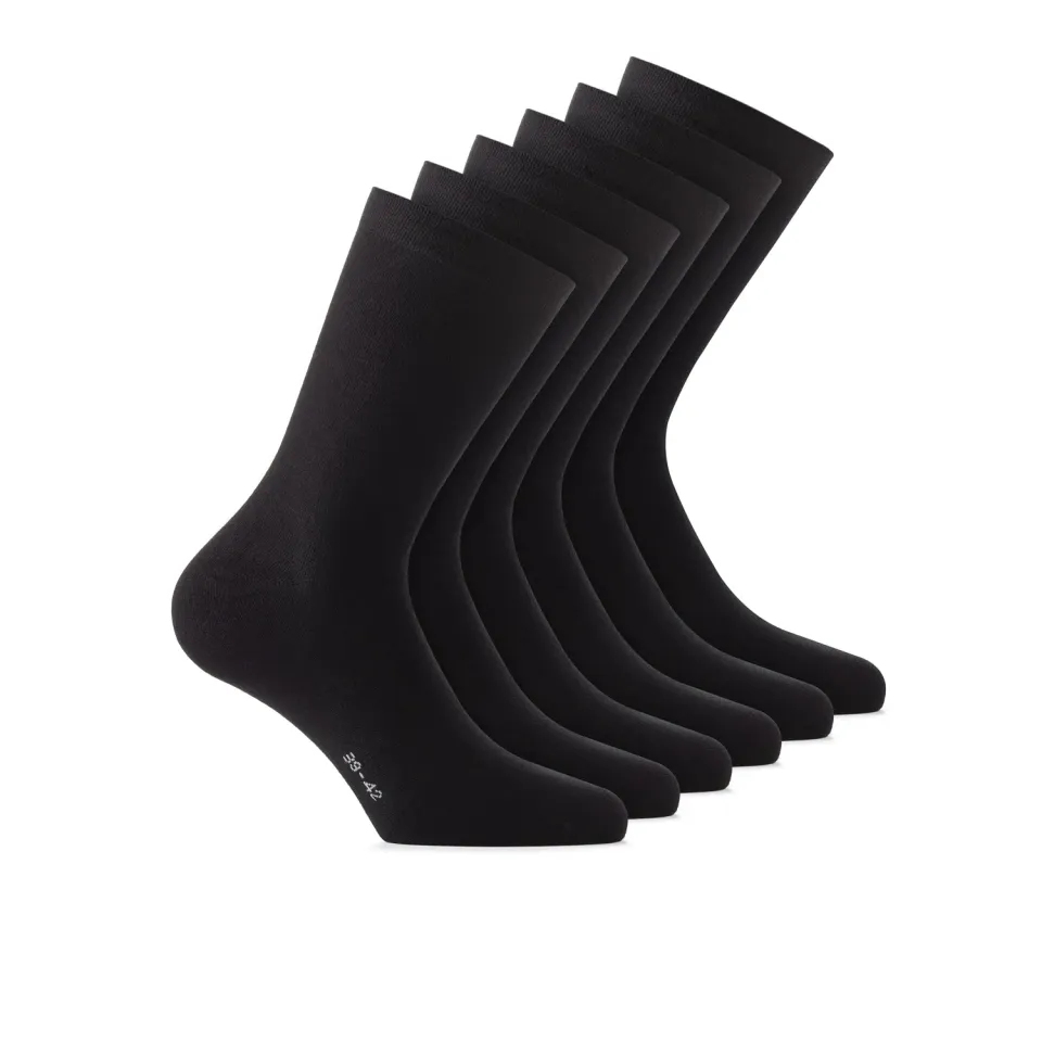 Rohner Soft Touch sokker 9-pakning svart myke