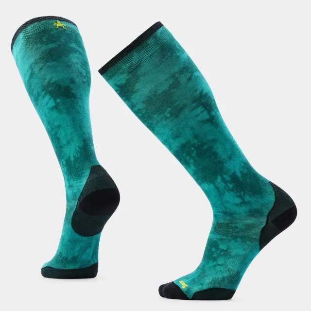 Smartwool Ski Shale Print skisokker Dusty Teal tynne