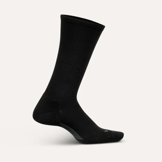 Feetures Everyday Max Cushion Crew Classic Rib sokker svart tykke
