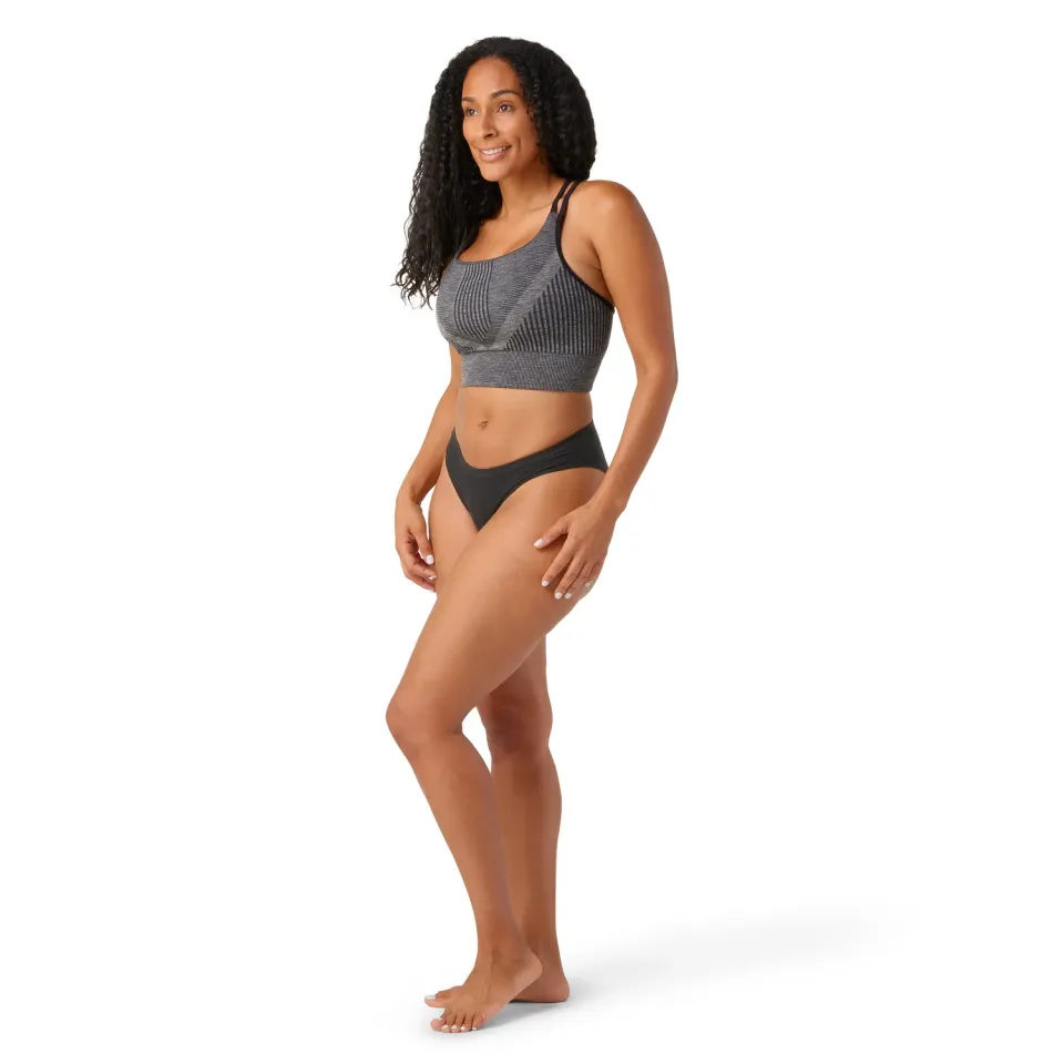 Smartwool Intraknit Bikini truse svart merinoull