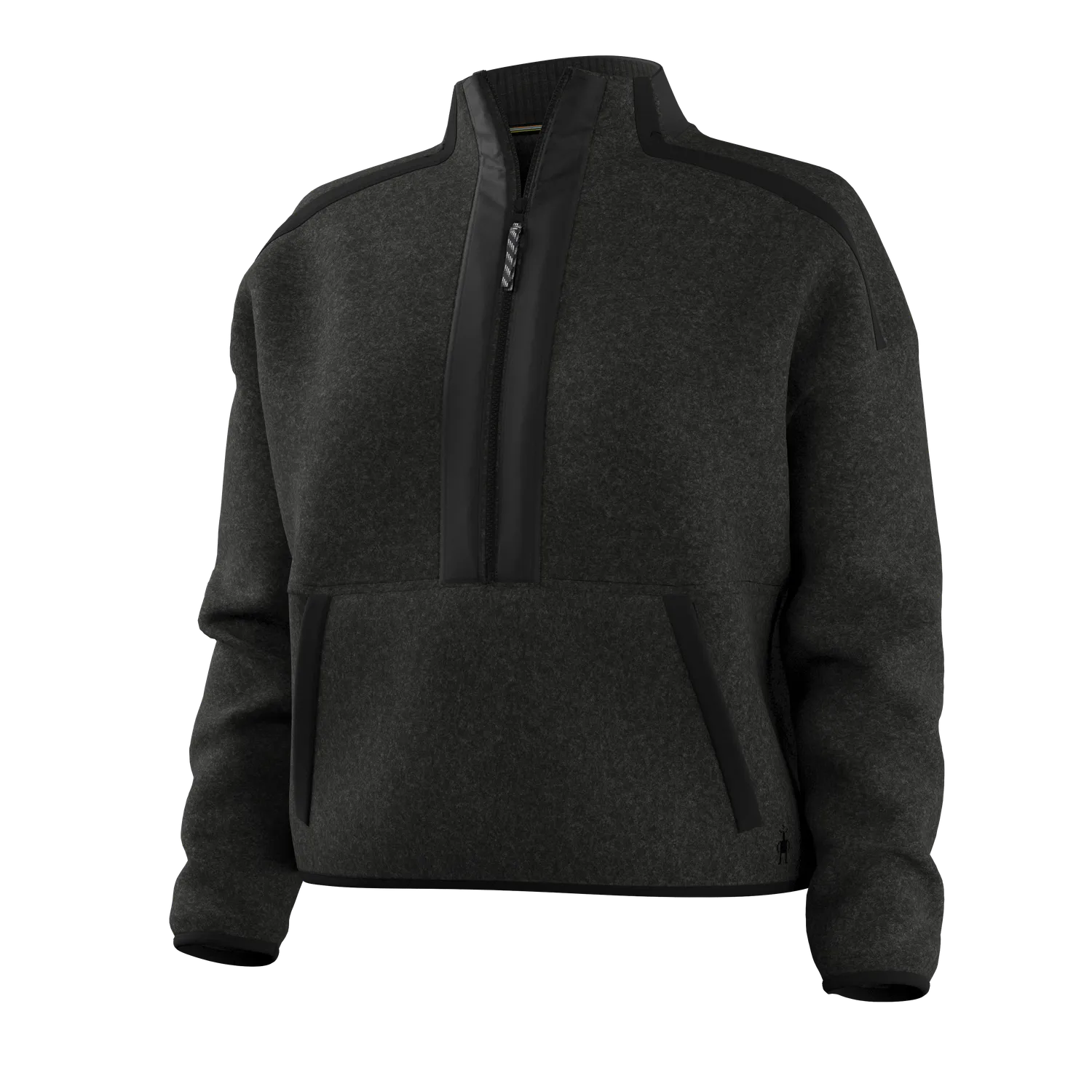 Smartwool Second Cut Fleece 1/2 Zip genser charcoal varm