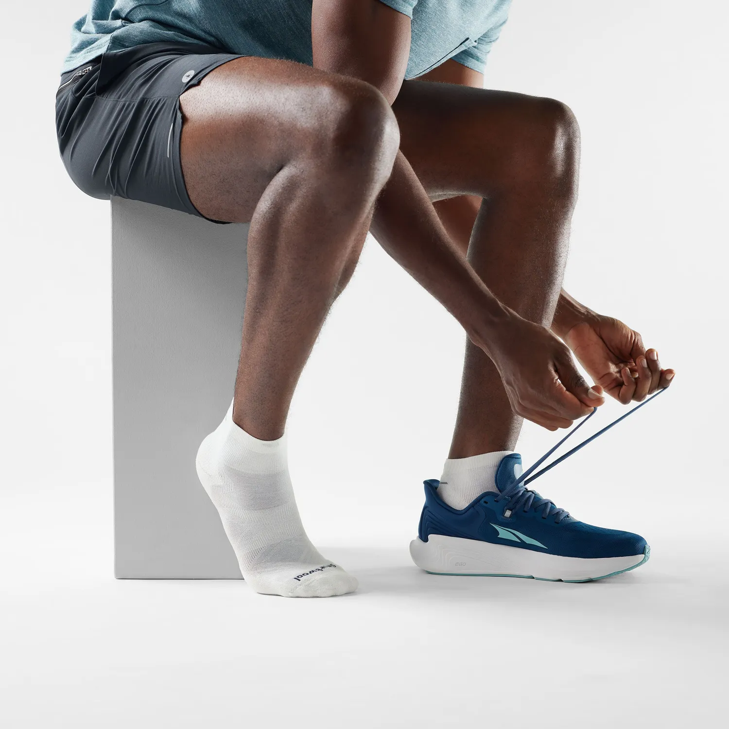 Smartwool Run Ankle løpesokker hvit M merino