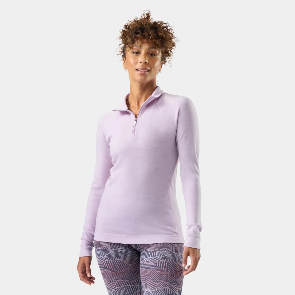 Smartwool Classic Thermal 1/4 Zip ulltrøye lavendel