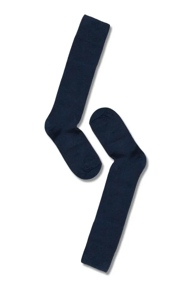 Note By Syversen Bamboo Knee High knestrømpe blå bambus