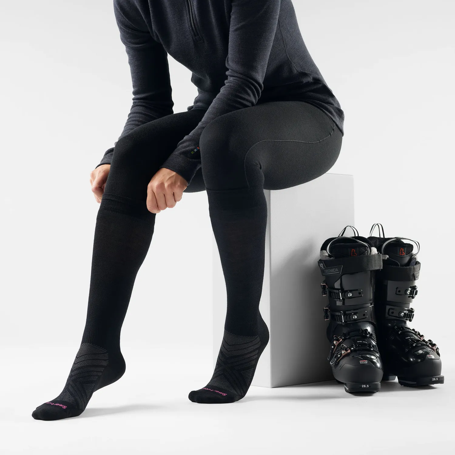 Smartwool Ski Over The Calf skisokker Black M