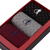 London Sock Company Spot of Style sokker 3-par prikker