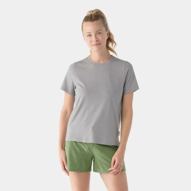 Smartwool Perfect Crew t-skjorte lysegrå merino