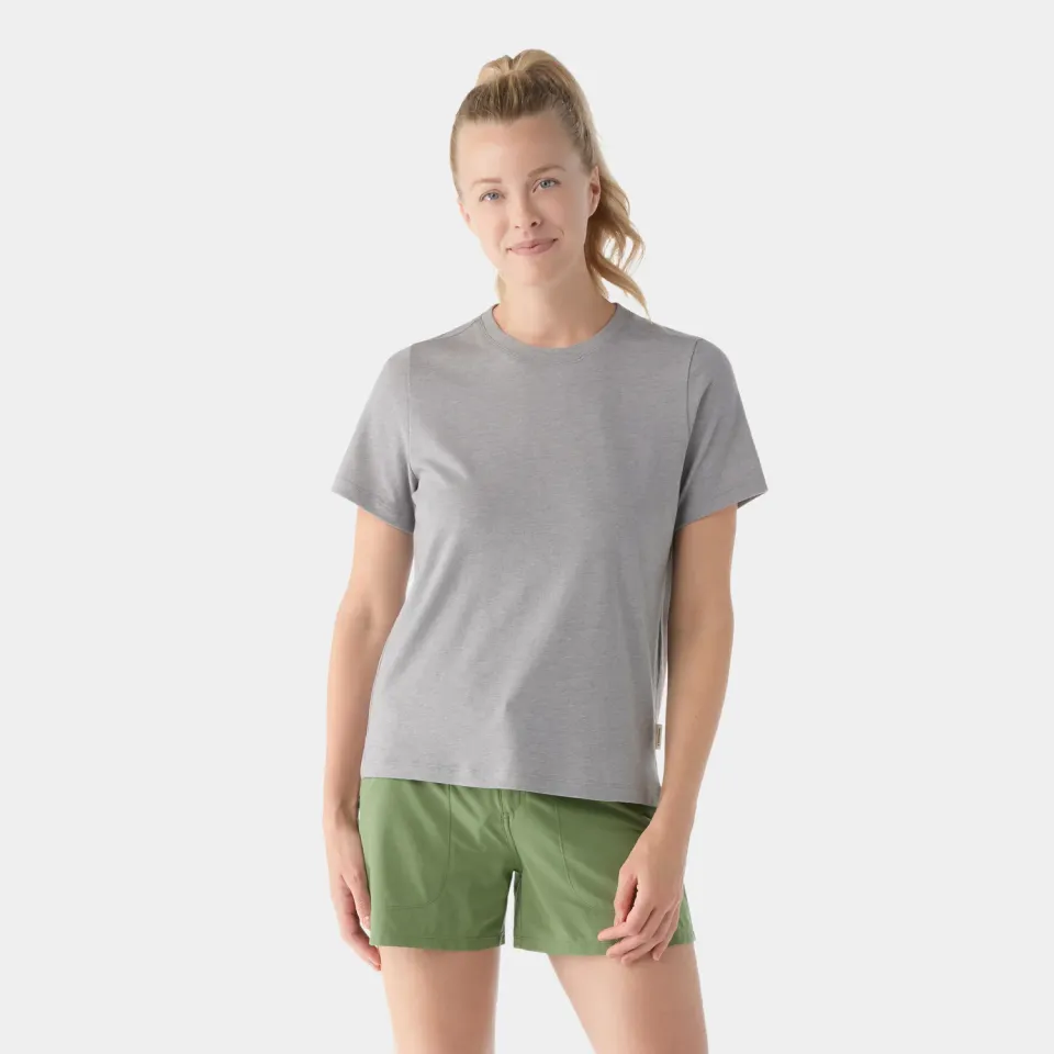 Smartwool Perfect Crew t-skjorte lysegrå merino