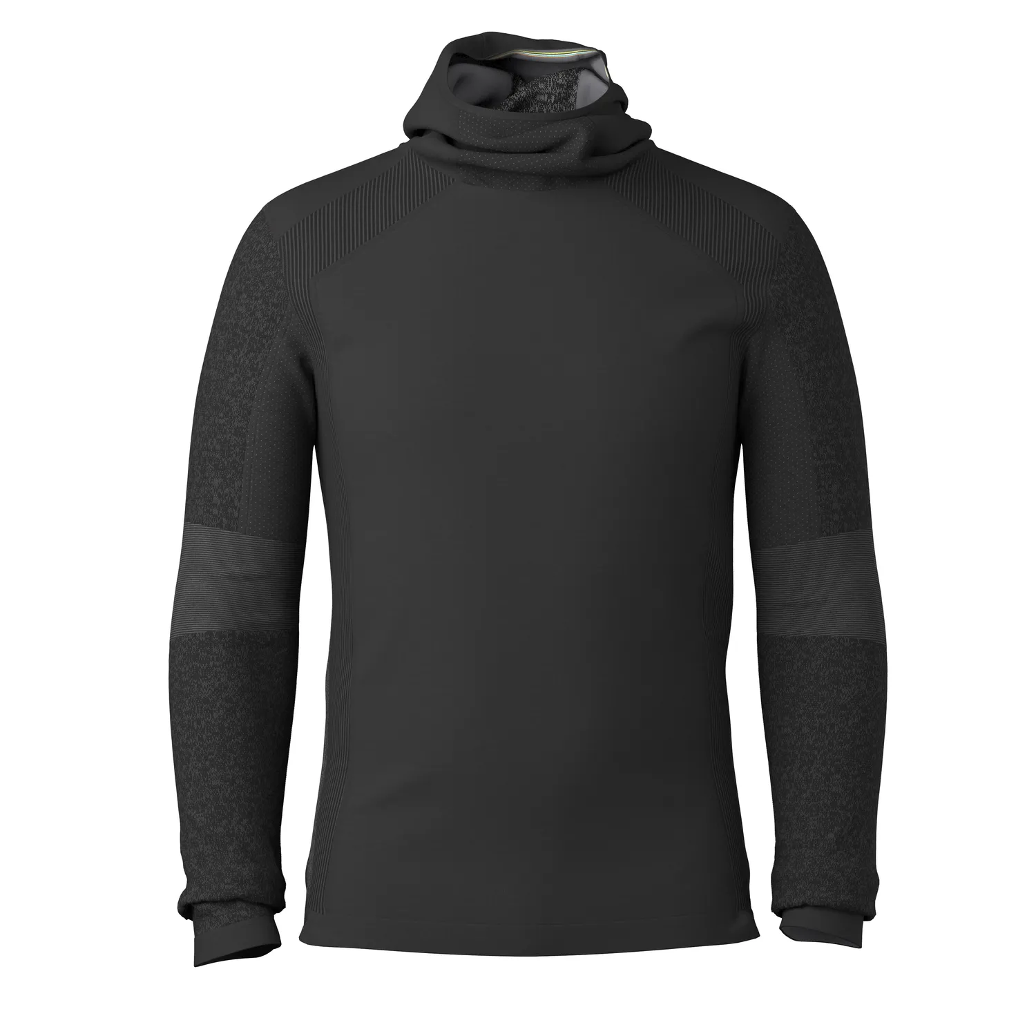 Smartwool Thermal Intraknit ullhoodie Black/Charcoal varm
