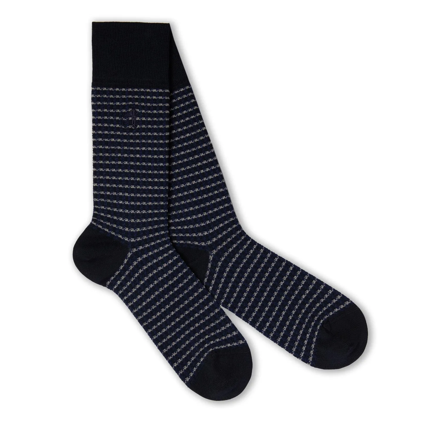 London Sock Company Shaken Blues sokker 3 par blå mønster