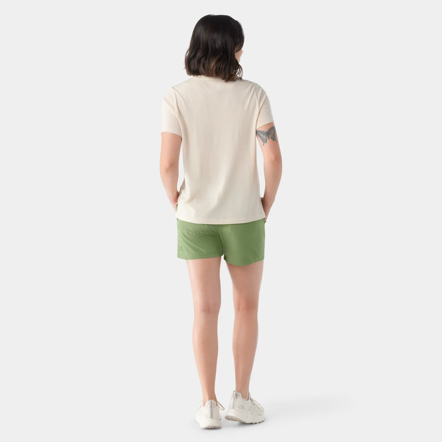 Smartwool Perfect Crew Short Sleeve Tee Almond bomull