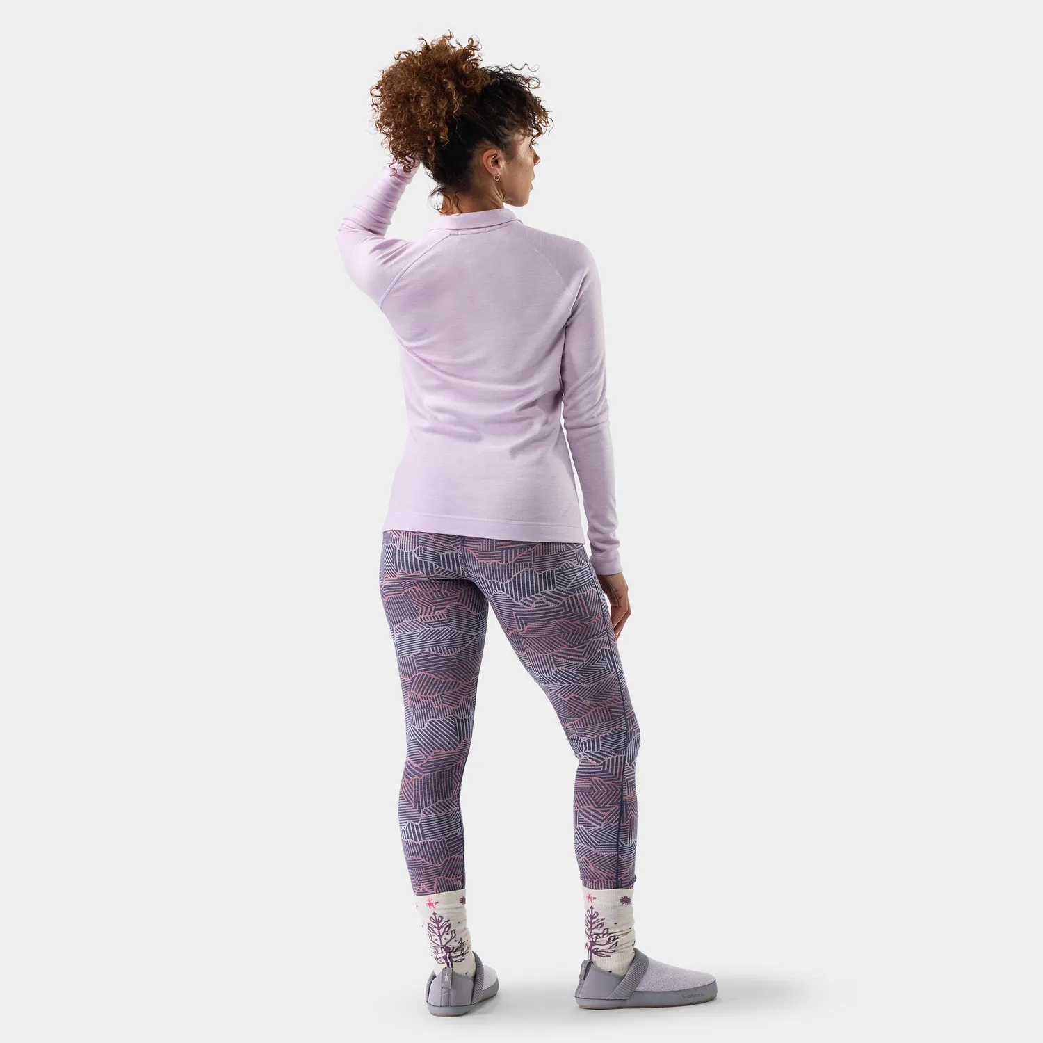Smartwool Classic Thermal 1/4 Zip ulltrøye lavendel