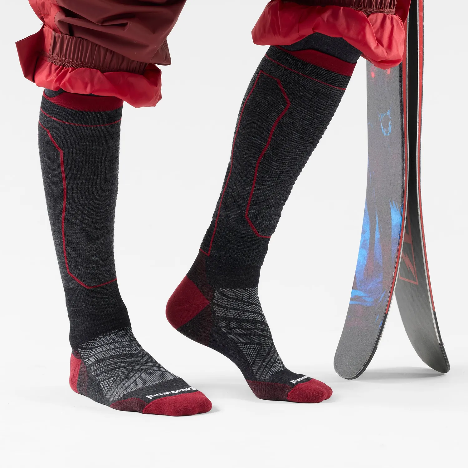 Smartwool Ski OTC skisokk Black tynn merino