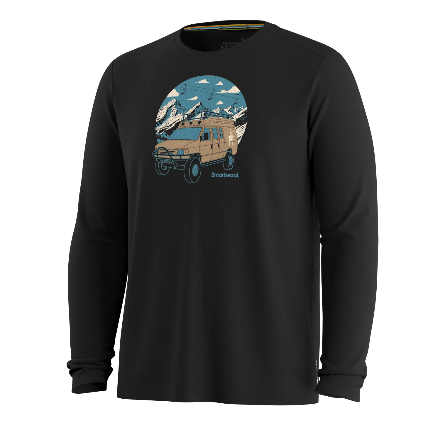 Smartwool First Chair Pursuit t-skjorte svart merinoull