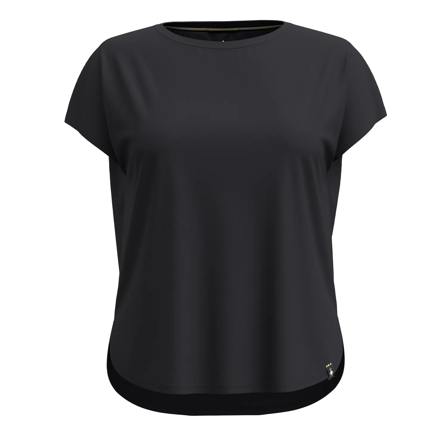 Smartwool Swing Top t-skjorte svart bomull-ull