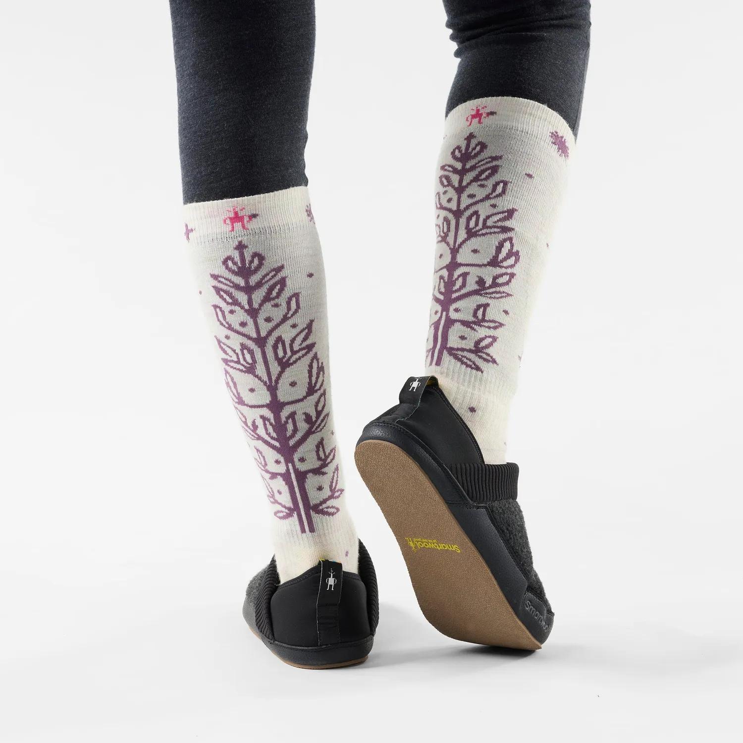Smartwool Ski Ice Blossom OTC skisokker Moonbeam M