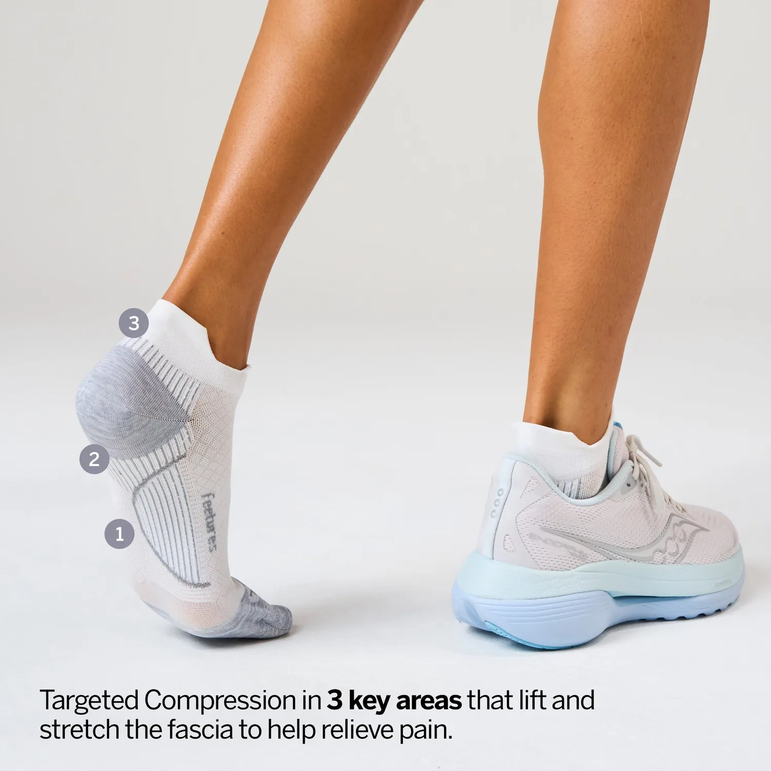 Feetures Plantar Fasciitis Relief Tab sokker 3-pack støtte