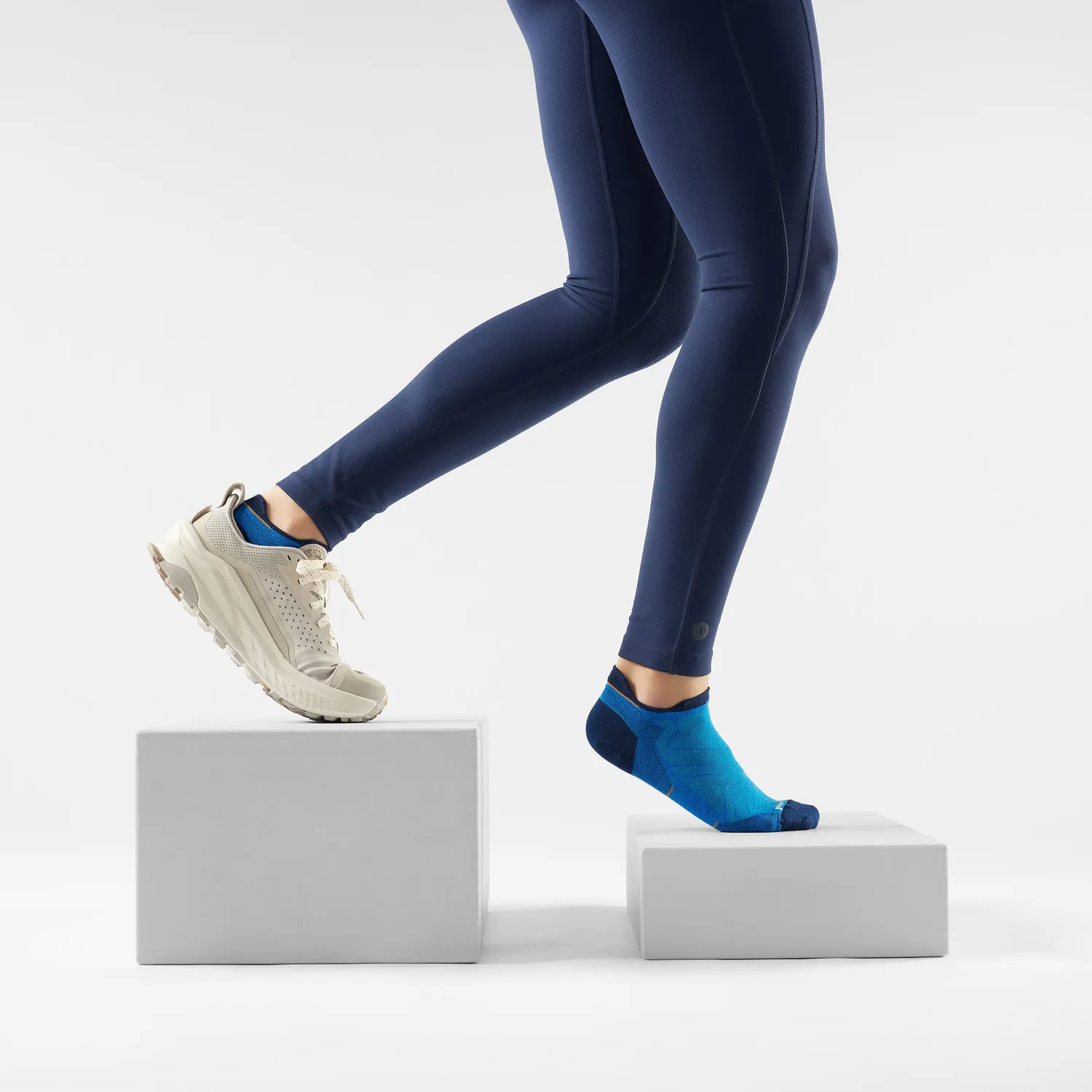Smartwool Run Low Ankle løpesokker laguna blue tynn
