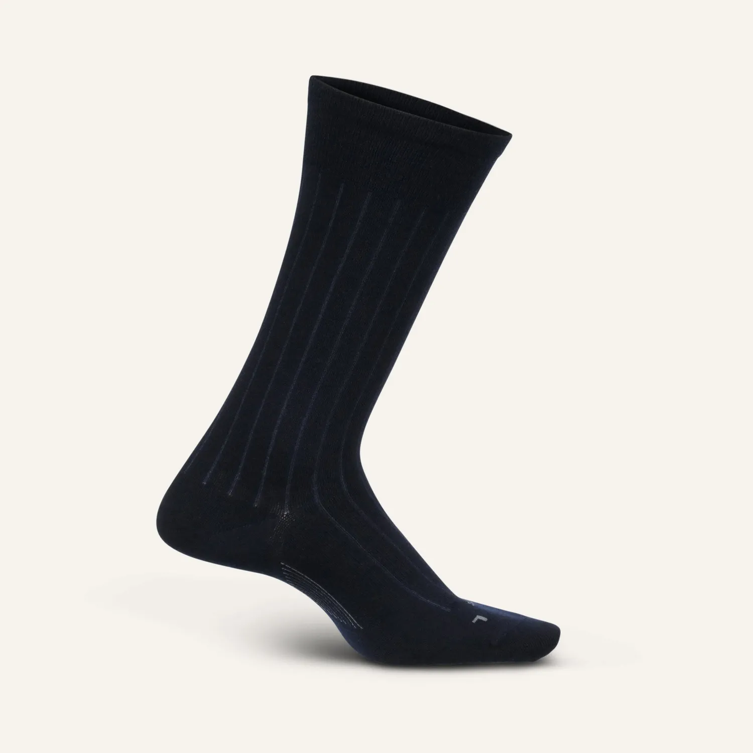 Feetures Everyday Ultra Light Crew Wide Rib sokker svart herre