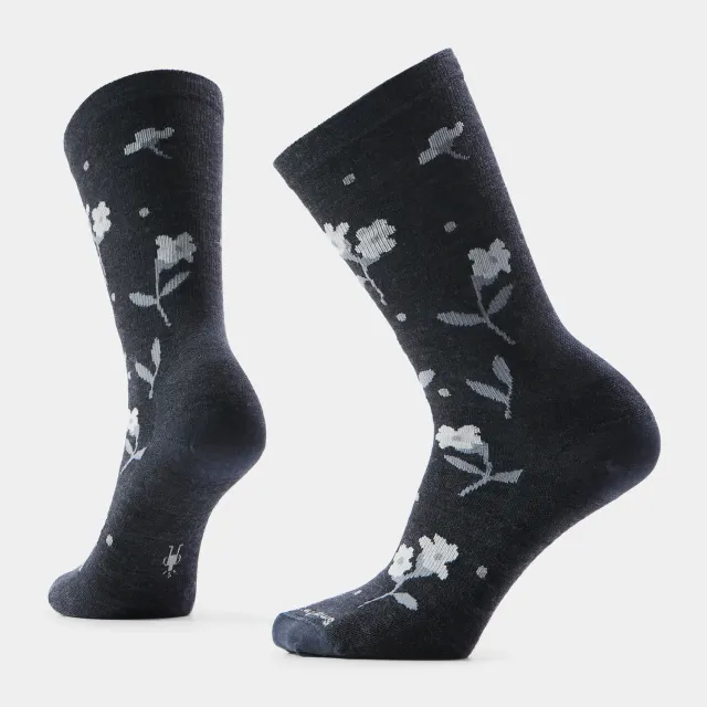 Smartwool Everyday Garden Gala Crew sokker Charcoal merinoull