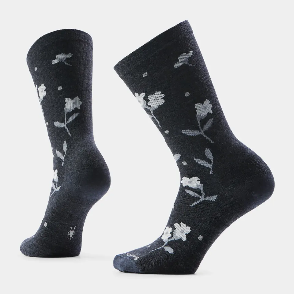 Smartwool Everyday Garden Gala Crew sokker Charcoal merinoull