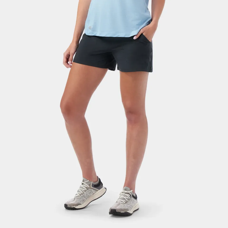 Smartwool Hike 4" Shorts Dame Svart Merinoull