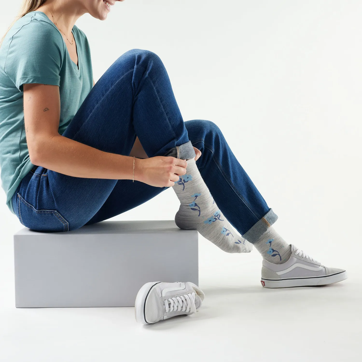 Smartwool Everyday Garden Gala Crew sokker Ash
