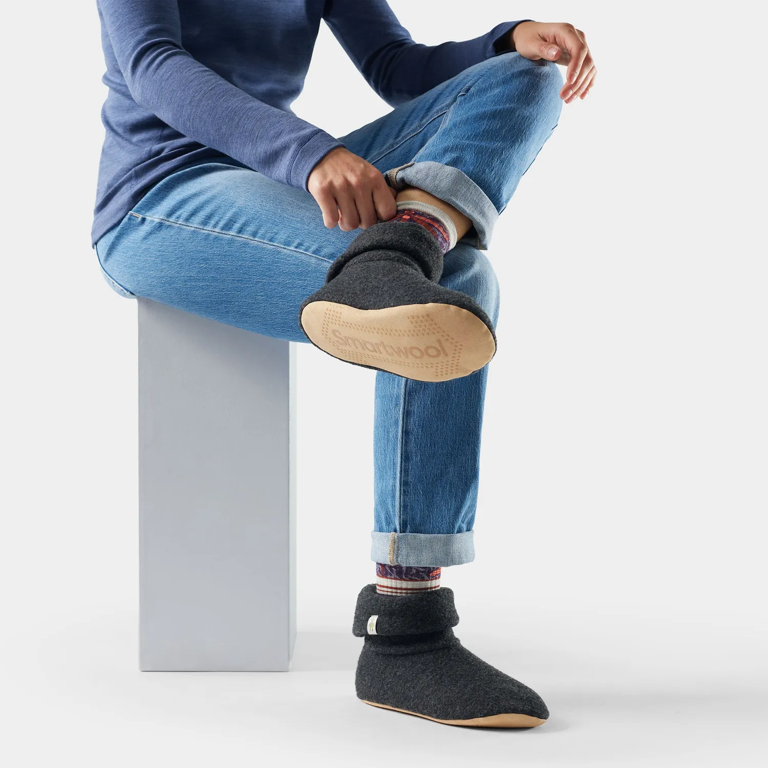 Smartwool Second Cut Fleece tøfler charcoal