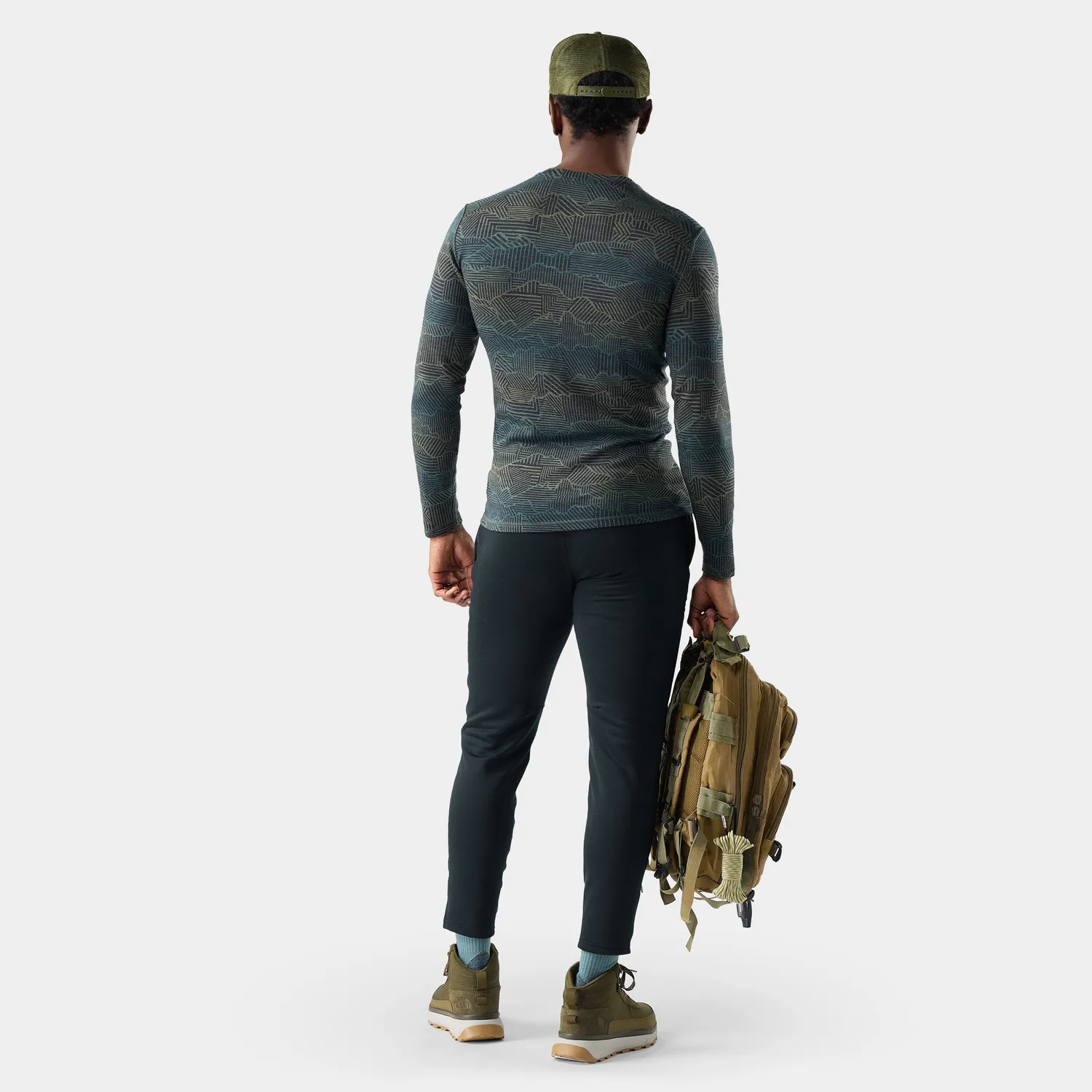 Smartwool Classic Thermal Crew ulltrøye charcoal peaks
