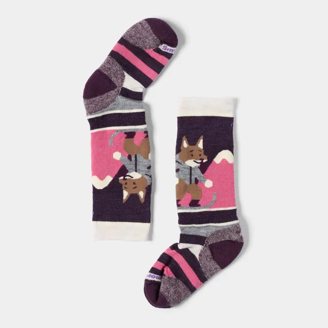 Smartwool Wintersport Fox Glade skisokker barn Moonbeam