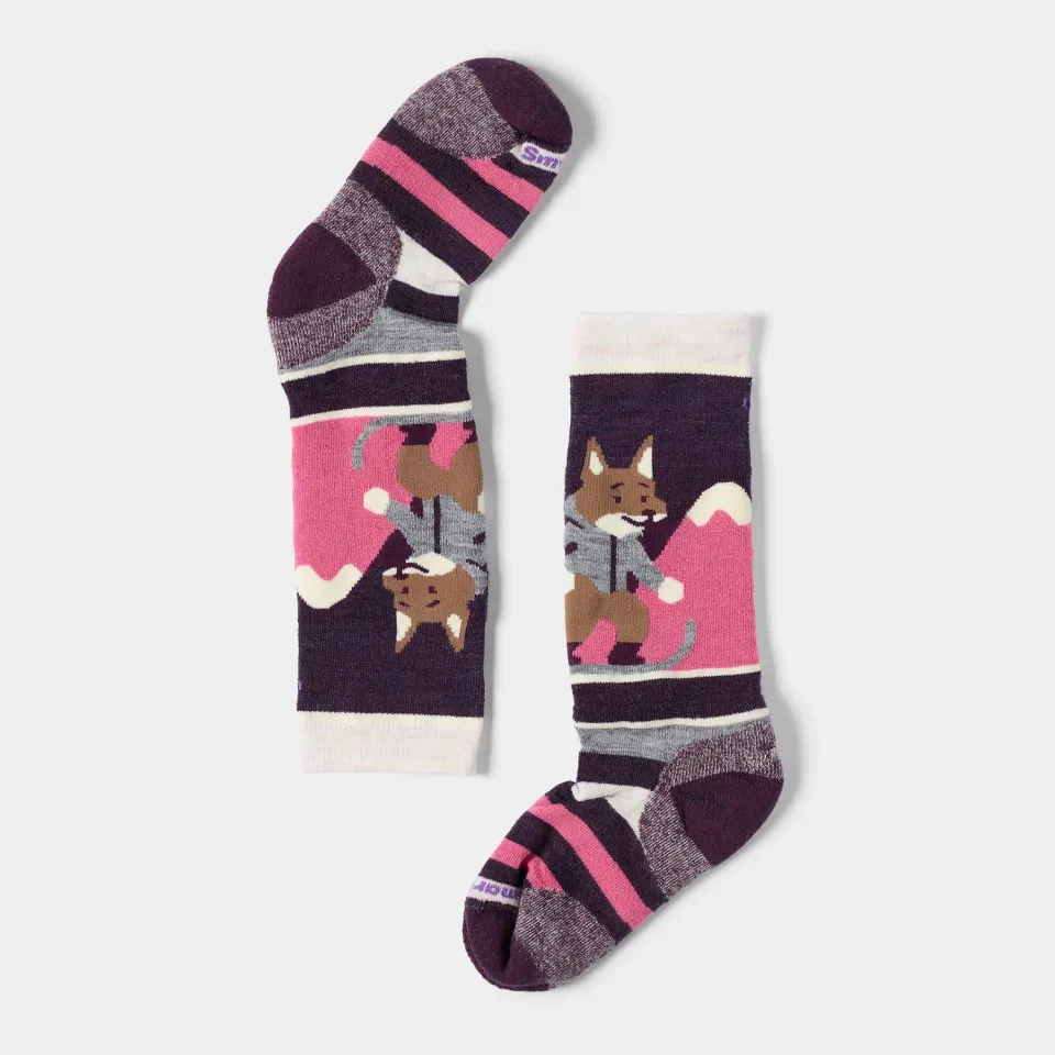 Smartwool Wintersport Fox Glade skisokker barn Moonbeam