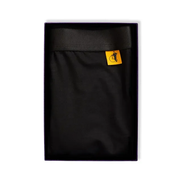 London Sock Company Simply Black boxer svart lyocell