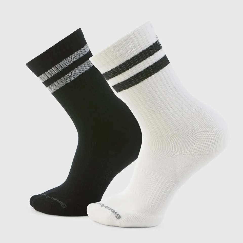 Smartwool Everyday Athletic Striped Crew sokker stripet myk