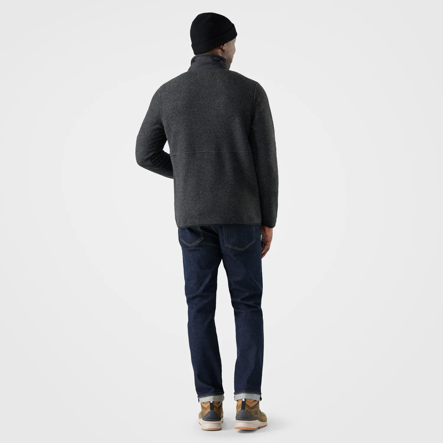 Smartwool Second Cut Fleece 1/2 Zip genser charcoal M