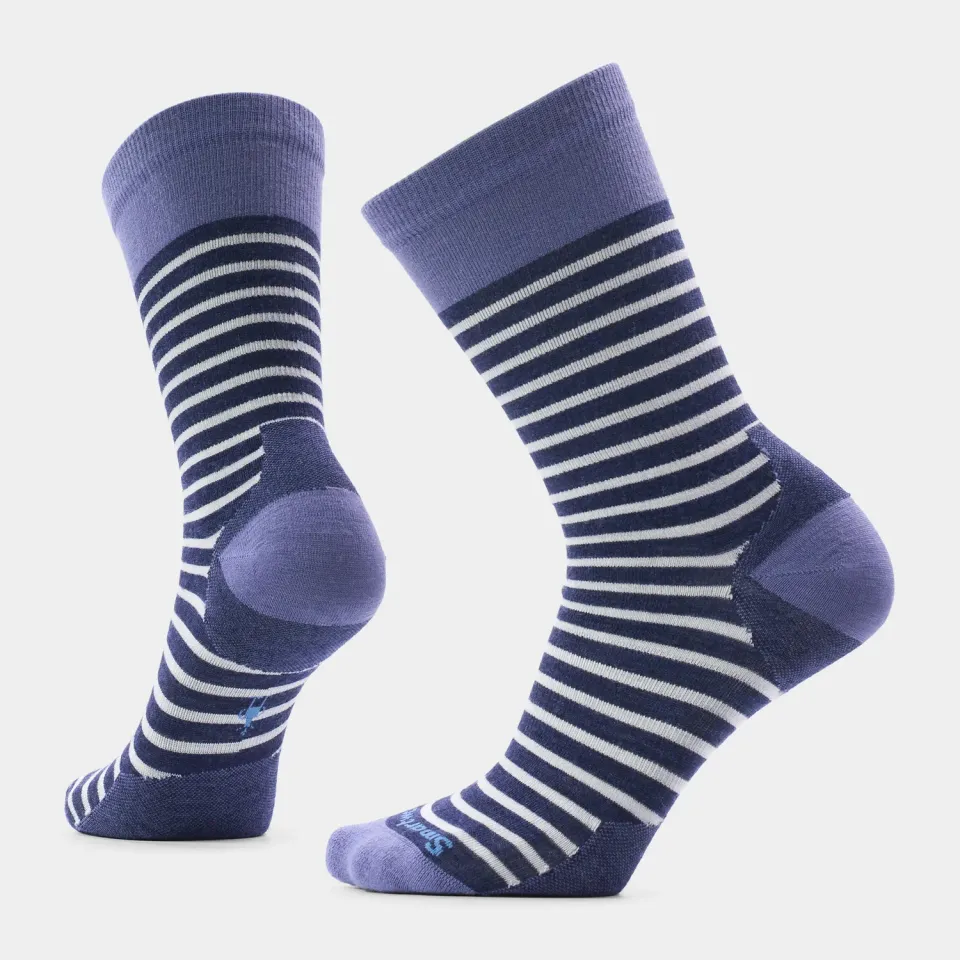 Smartwool Everyday Pin Stripe Crew sokker marine merino