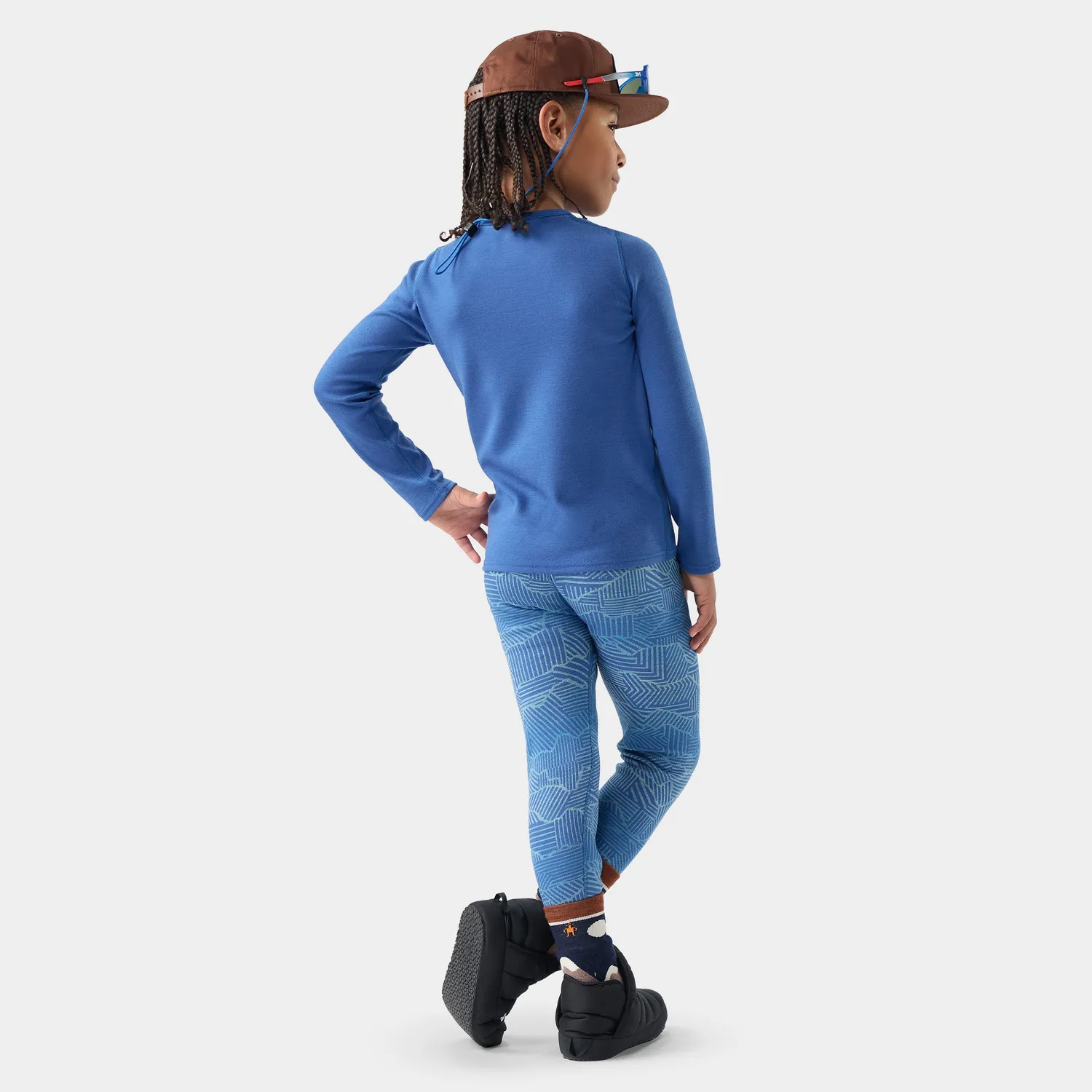 Smartwool Classic Thermal ulltrøye barn Royal Indigo