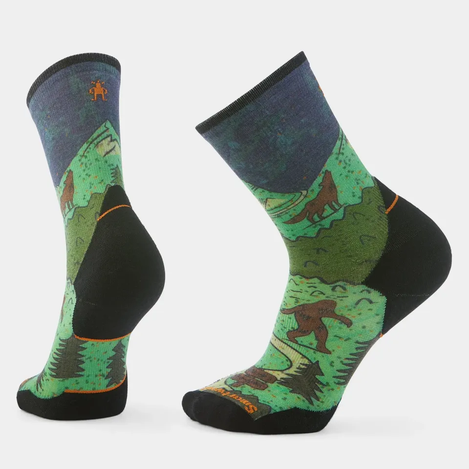 Smartwool Trail Run Neature løpesokker blå crew ull