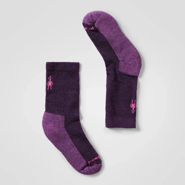 Smartwool Kids Hike Crew sokker Purple Iris
