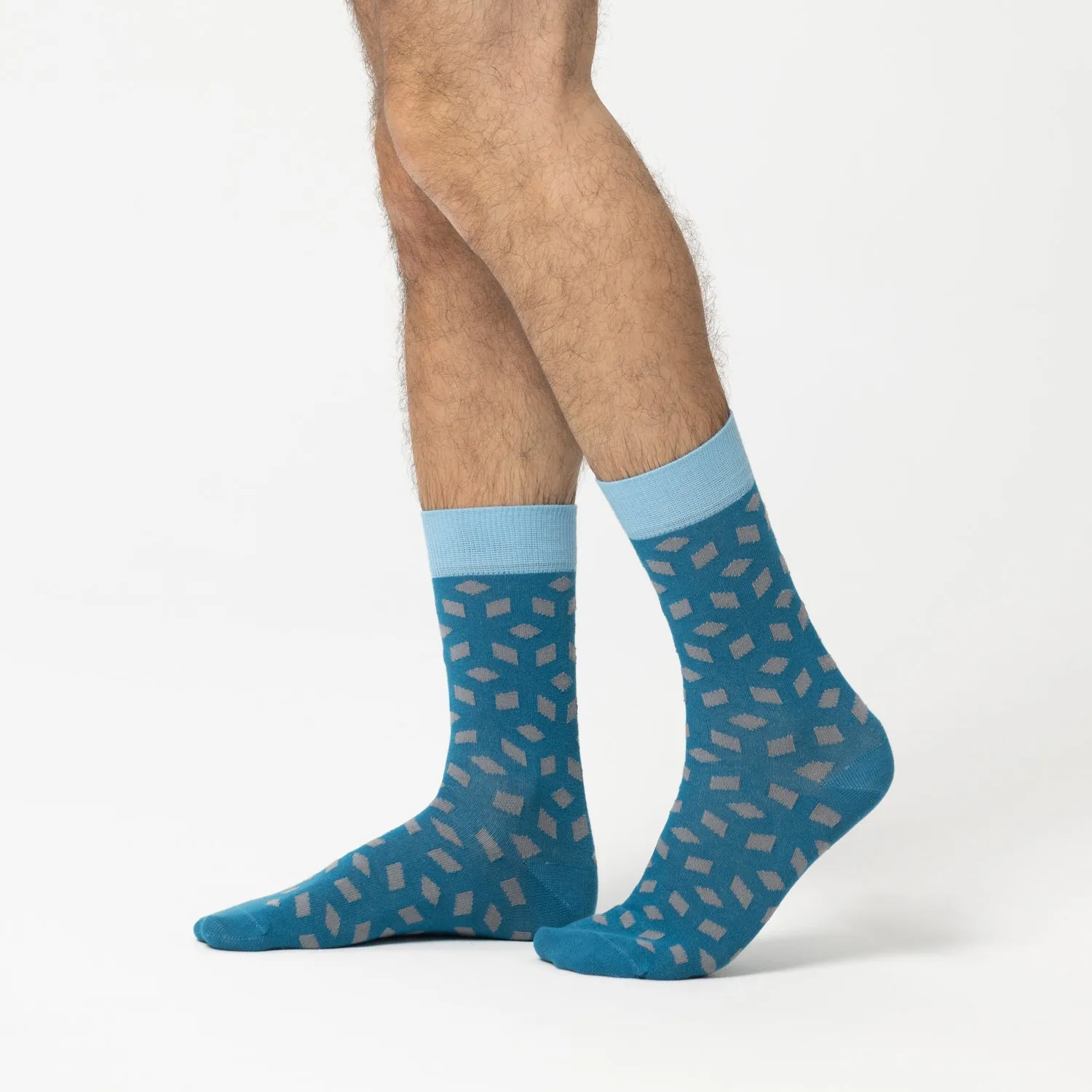 Rohner Fashion sokker petrol blue temperaturutjevnende