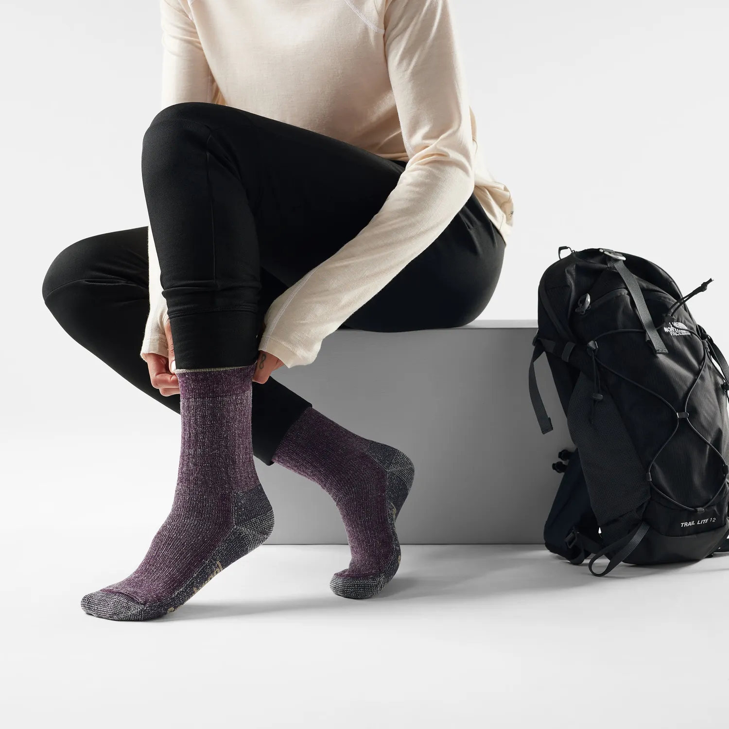 Smartwool Hike Classic Second Cut tursokker Purple Iris M
