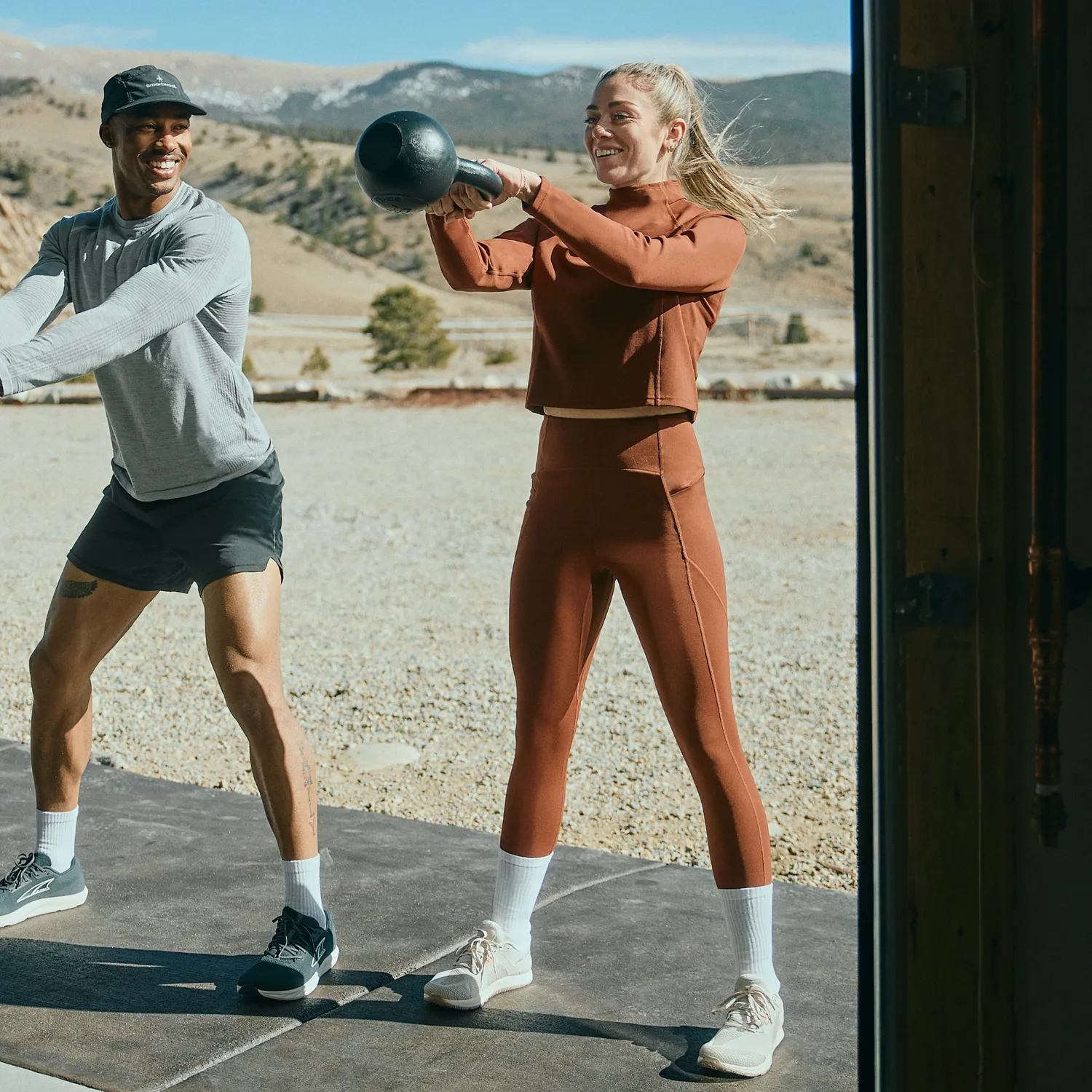 Smartwool Active Movement treningstights burnt sienna ull