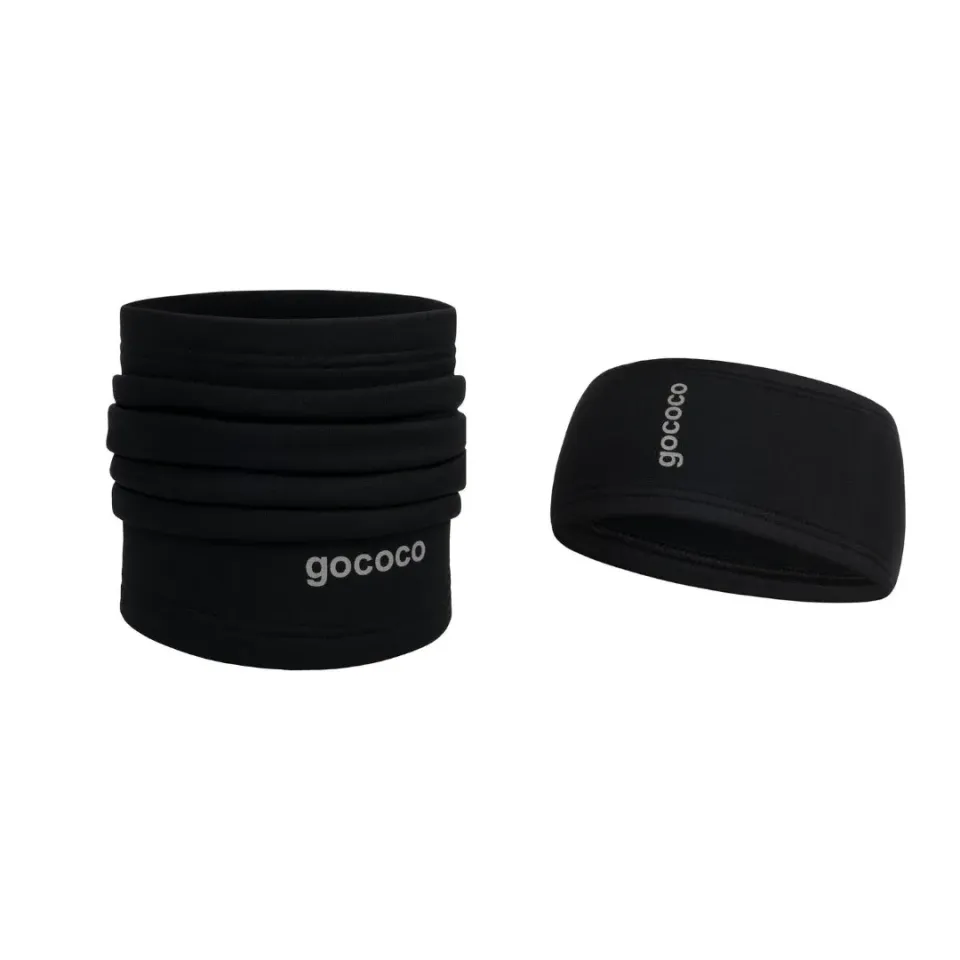 Gococo Powerstretch pannband halsvarmer svart