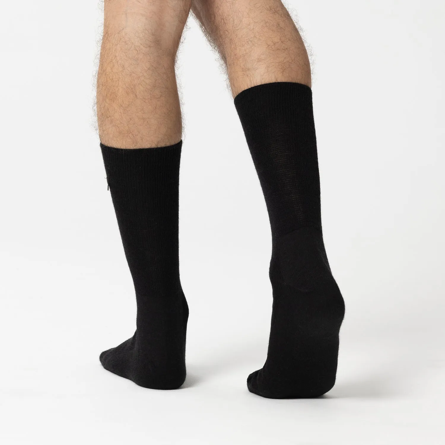 Rohner Diabetic Wool Socks Wide diabetessokker svart