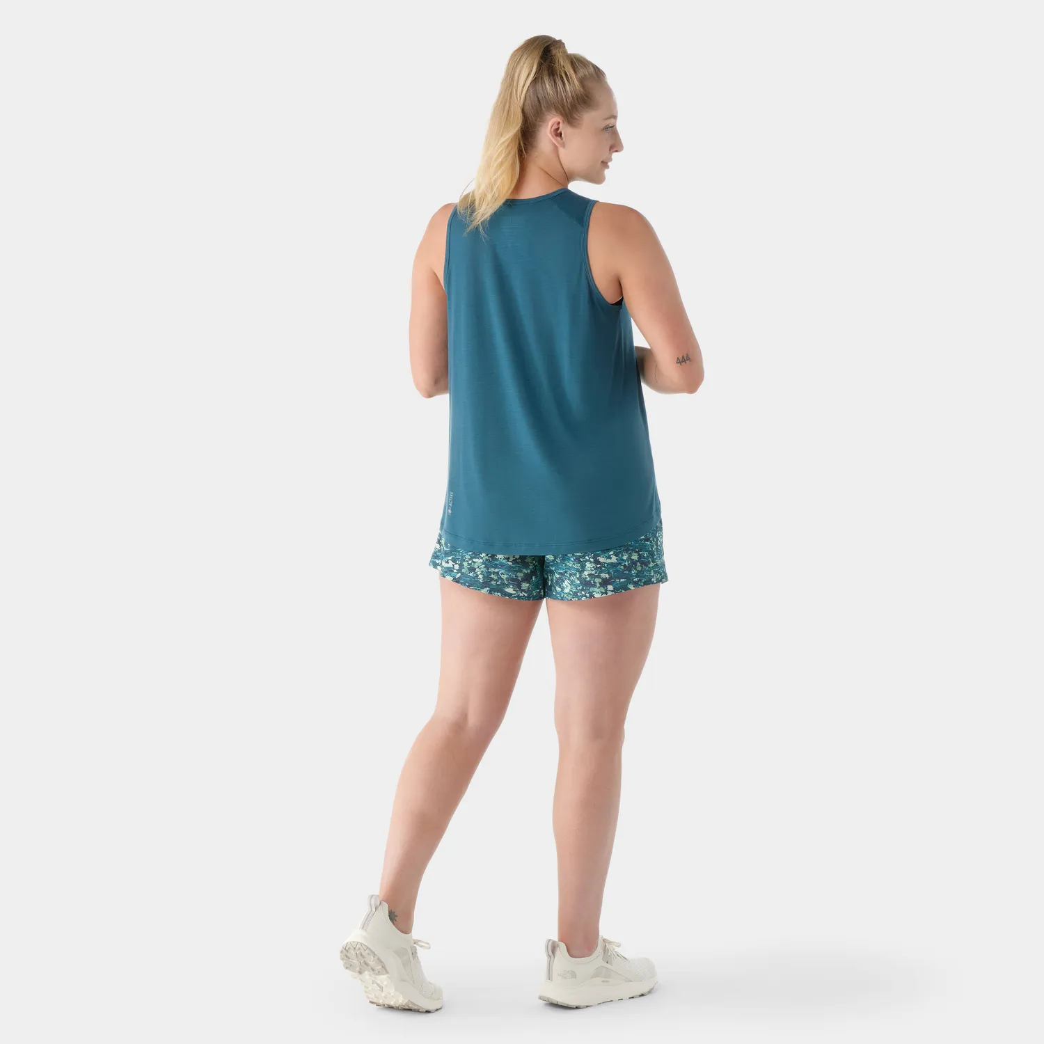 Smartwool Active Ultralite High Neck Tank topp Twilight Blue ull