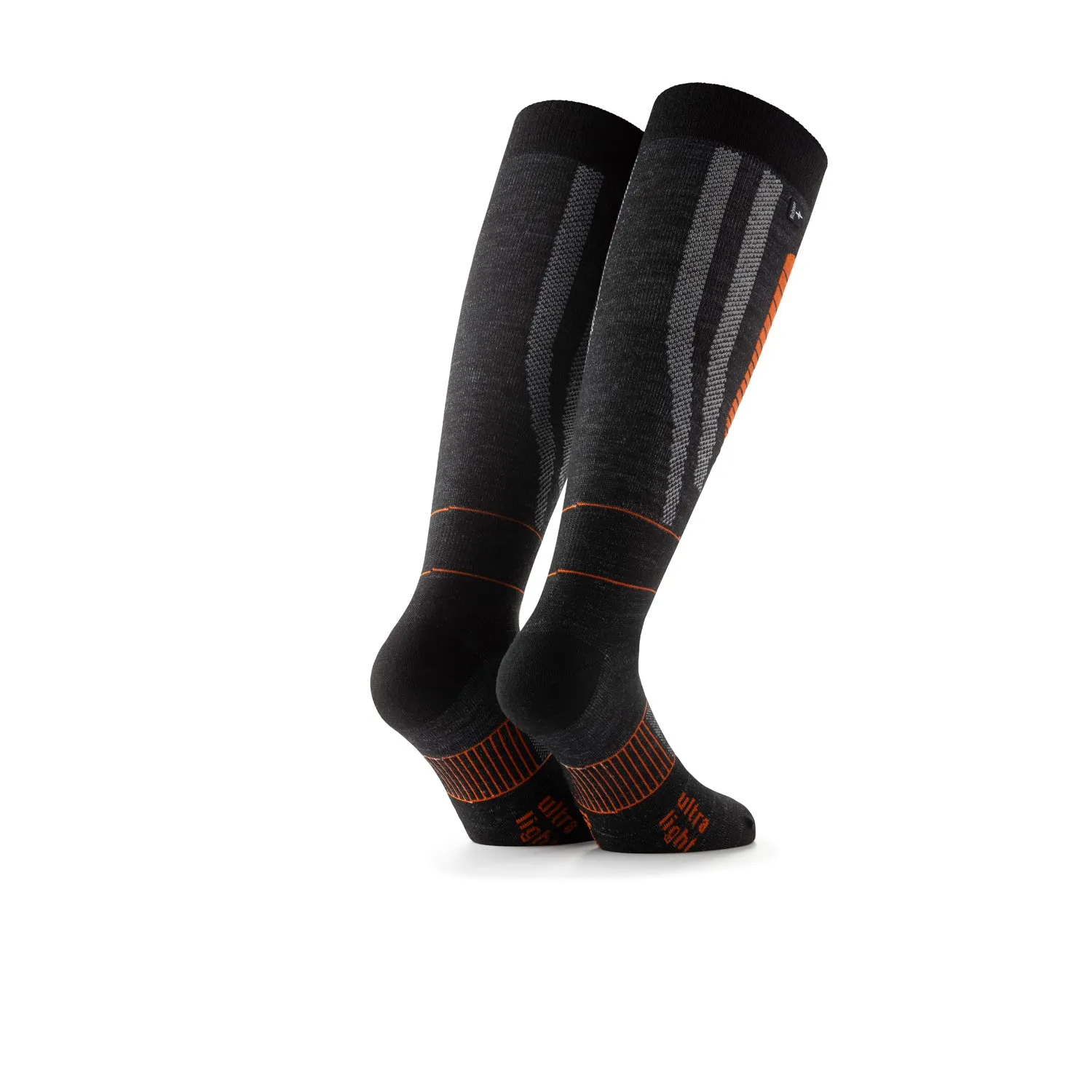 Rohner Ultra Light skisokker sort 39-41 tynne