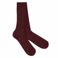 London Sock Company Simply Sartorial dressokker rød bomull