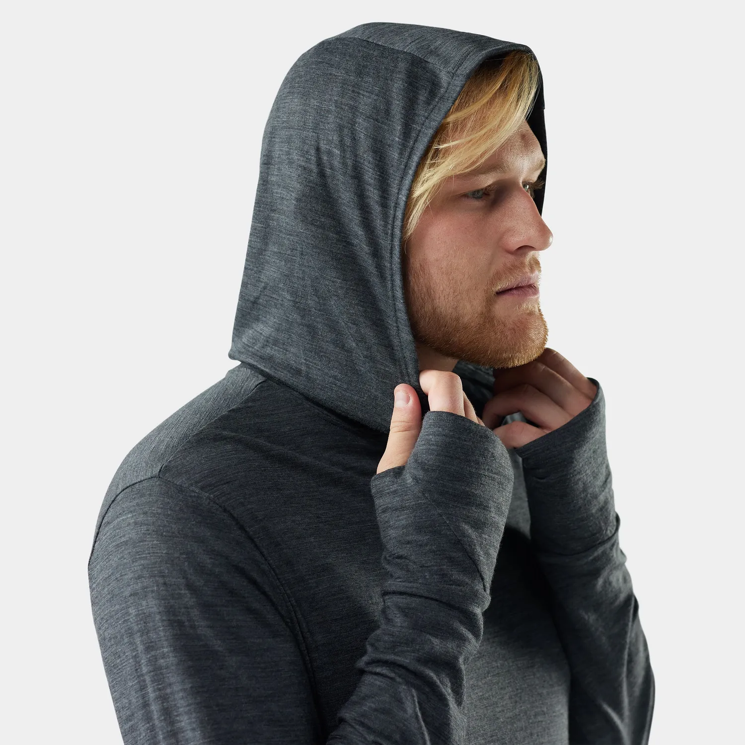 Smartwool Merino Sun Hoodie hettegenser grå herre
