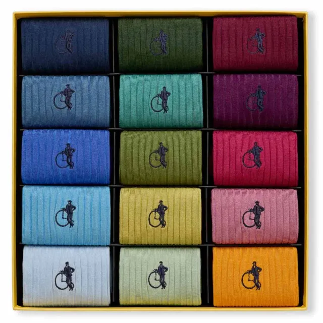 London Sock Company Simply Colourful sokker 15-par bomull