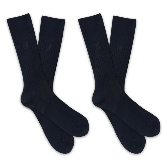 London Sock Company Simply Sartorial sokker 2-pk navy